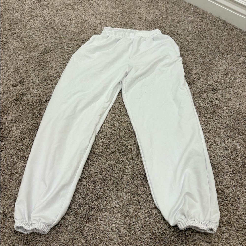 Amazon White Jogger Track Pants